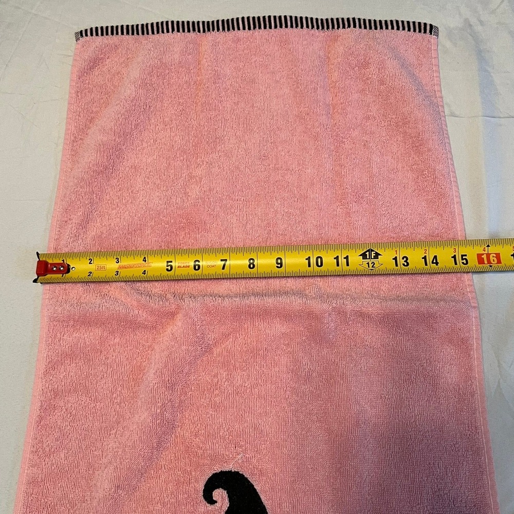 Spooky Vibes Hand Towel Unisex OS Pink Very Good Witch Skull Glitter Halloween - Picture 7 of 7